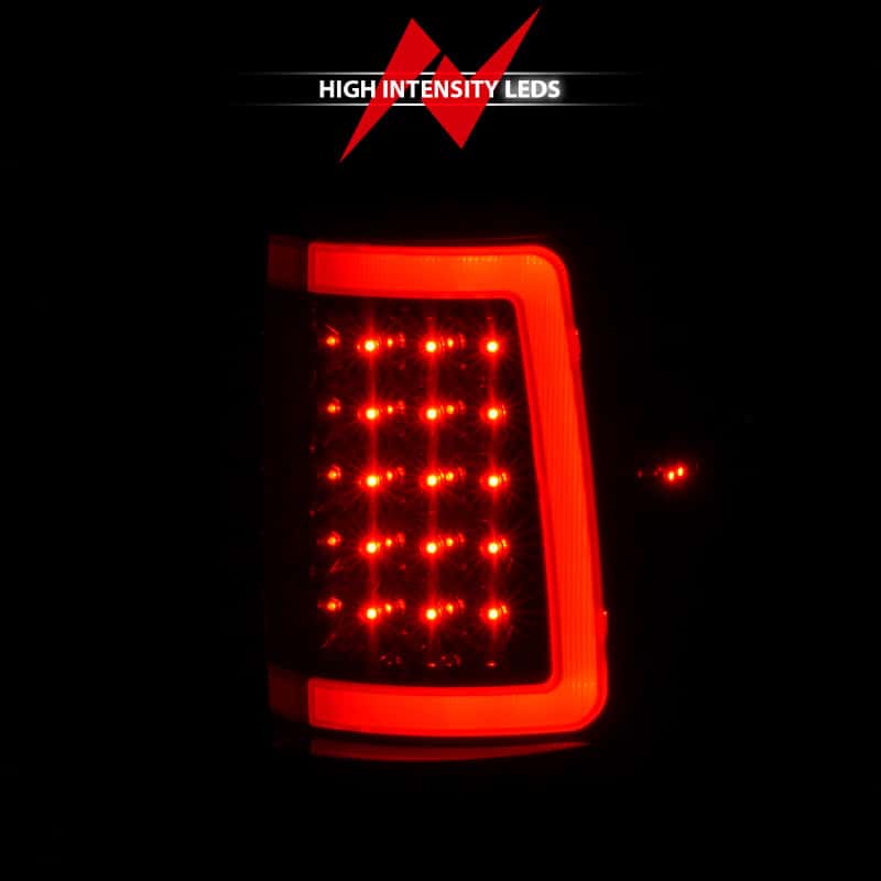 ANZO — ANZO 2004-2006 Ford F-150 LED Tail Lights w/ Light Bar Black Housing Clear Lens - view 6