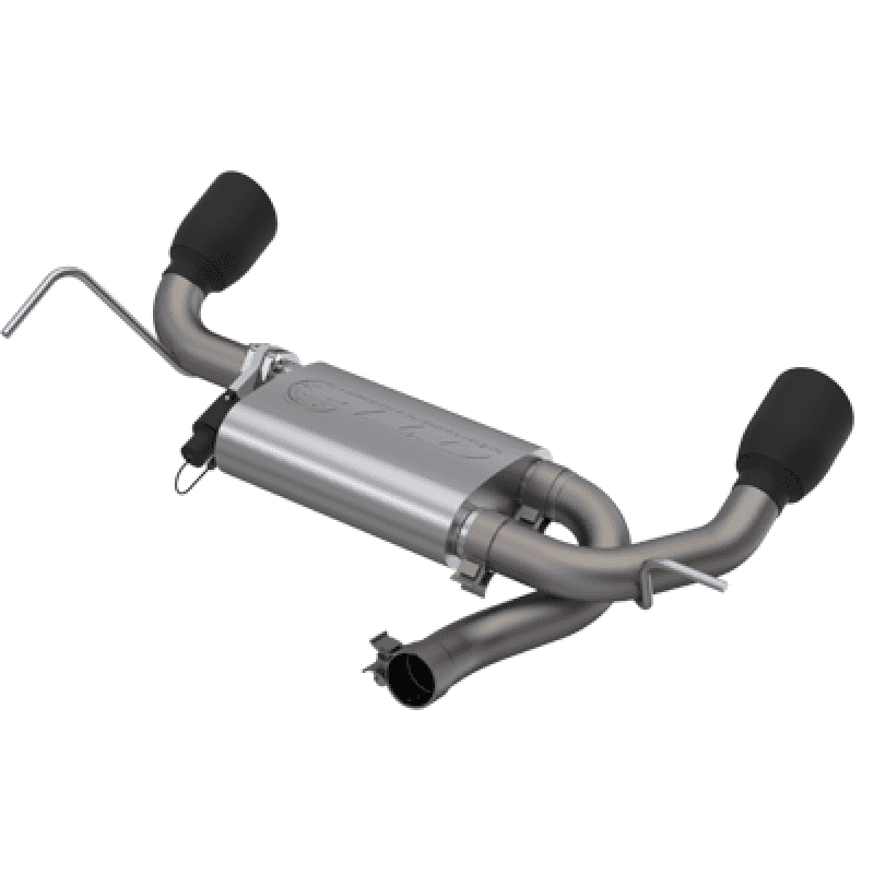 QTP — 2007-2018 Jeep Wrangler JK QTP Screamer Axle Back Black Tips
425007B
 - view 2