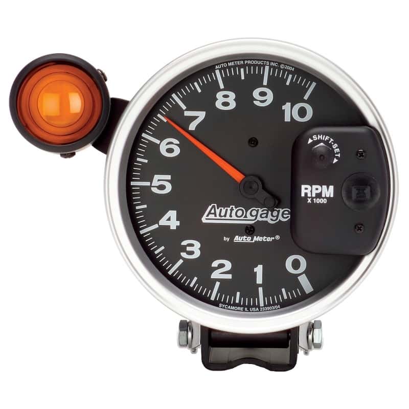 AutoMeter — Autometer 5 inch 10,000 RPM Monster Shift Lite Pedestal Tachometer
5" TACH 10KRPM SL AG - view 1
