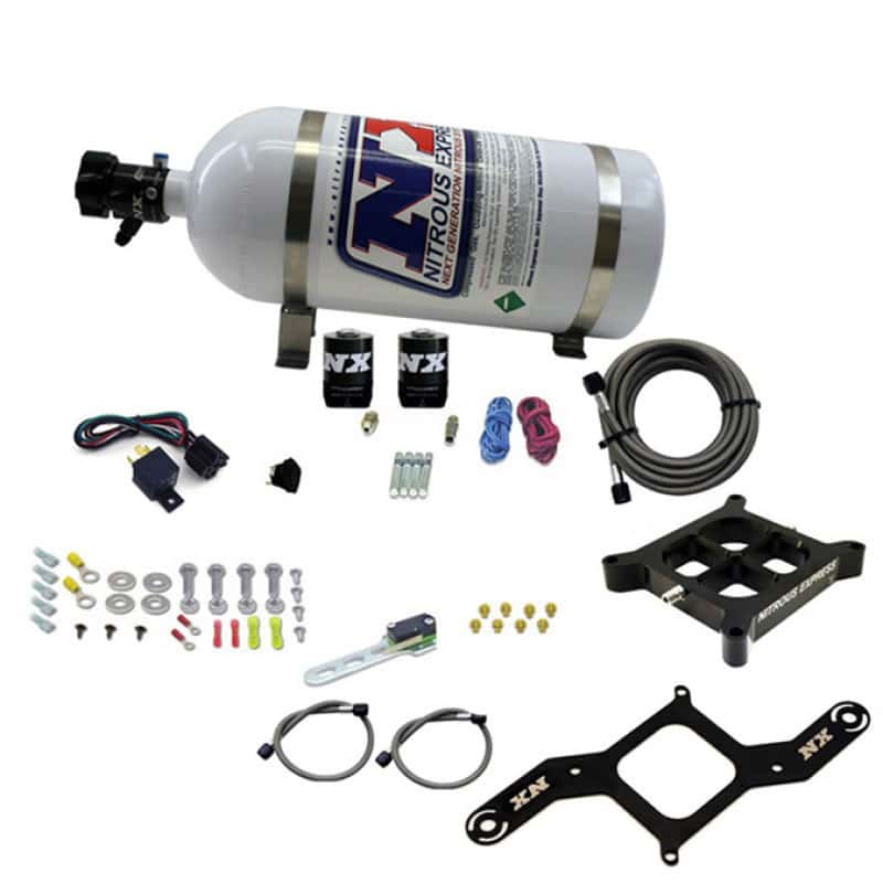Nitrous Express — Nitrous Express 4500 Covert Crossbar Plate System Pro Power 100-500HP (10lb Bottle)
Injection System Kit - view 1