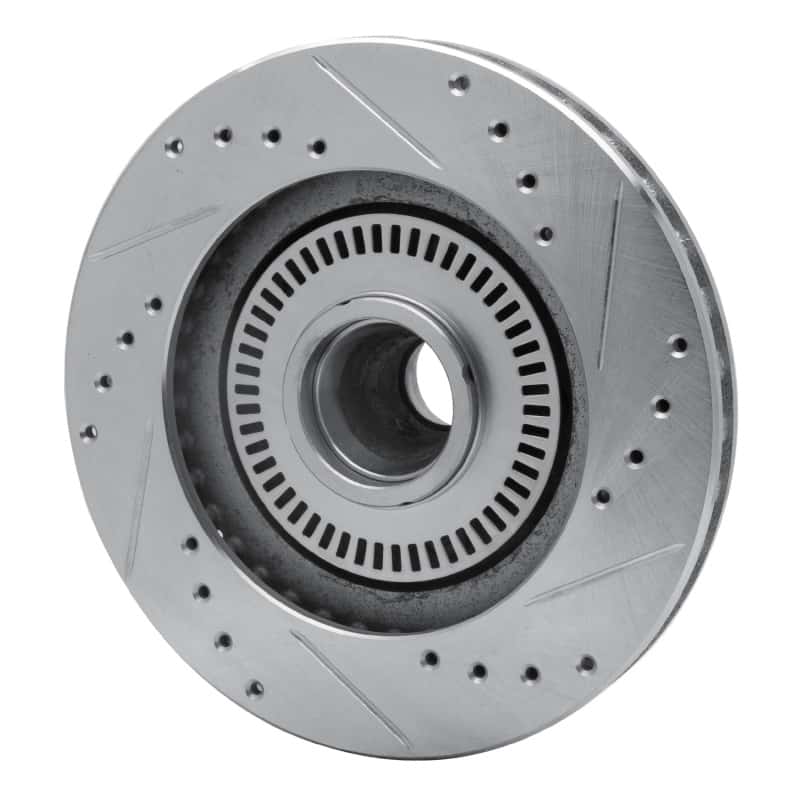 R1 Concepts — R1 87-92 Lincoln Mark VII Front Left Drilled & Slotted Silver Brake Rotor
R1 Brake Rotor Drill - view 4