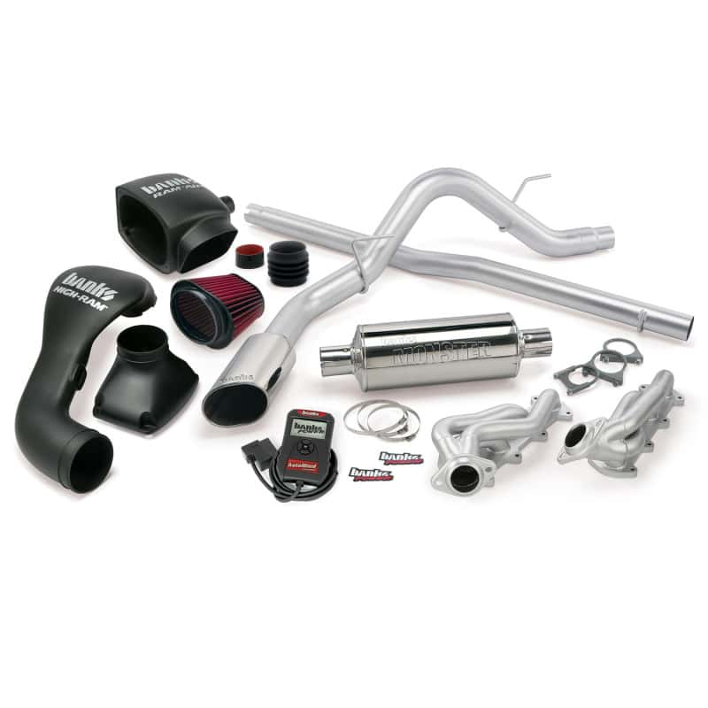 Banks Power — Banks Power 04-08 Ford 5.4L F-150 SCLB/ECMB PowerPack System - SS Single Exhaust w/ Chrome Tip
Performance System - view 1