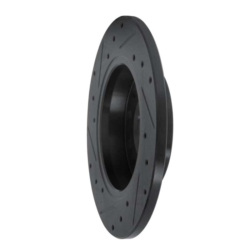 R1 Concepts — R1 00-08 Audi A4 (USA/Canada) Rear Right Drilled & Slotted Black Brake Rotor
R1 Brake Rotor Drill - view 4