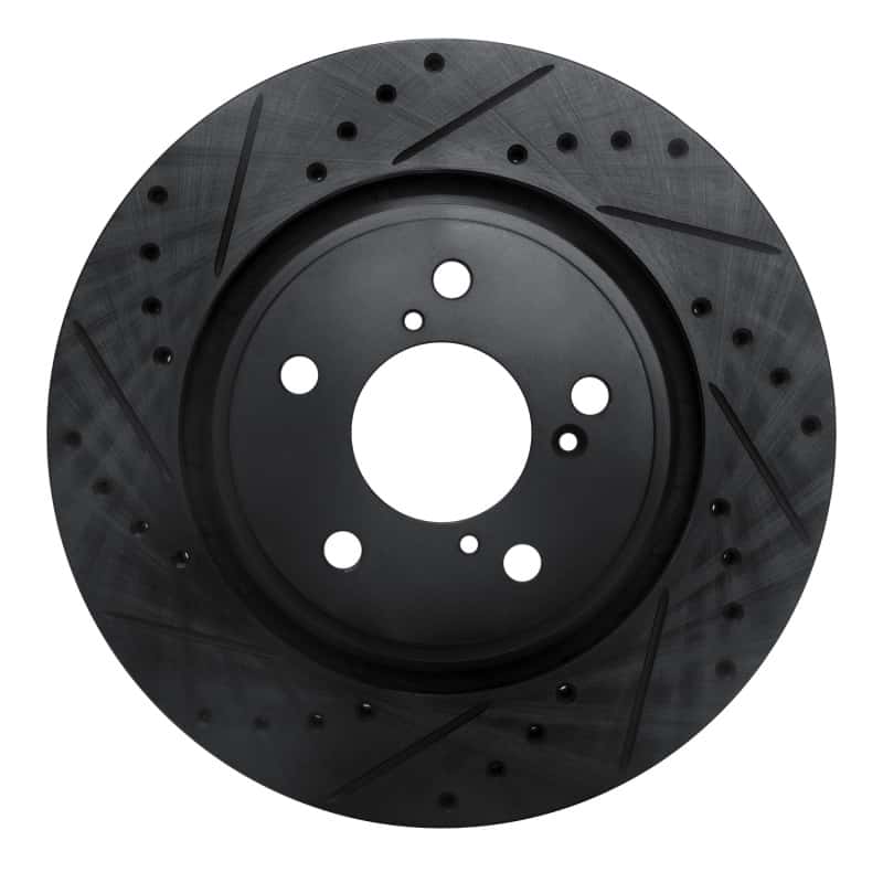 R1 Concepts — R1 15-25 Acura MDX Front Left Drilled & Slotted Black Brake Rotor
R1 Brake Rotor Drill - view 1