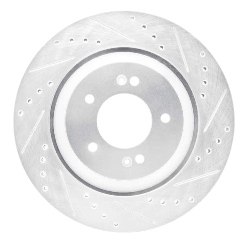 R1 Concepts — R1 2019-2025 Hyundai Kona N Rear Right Drilled & Slotted Silver Brake Rotor
R1 Brake Rotor Drill - view 1