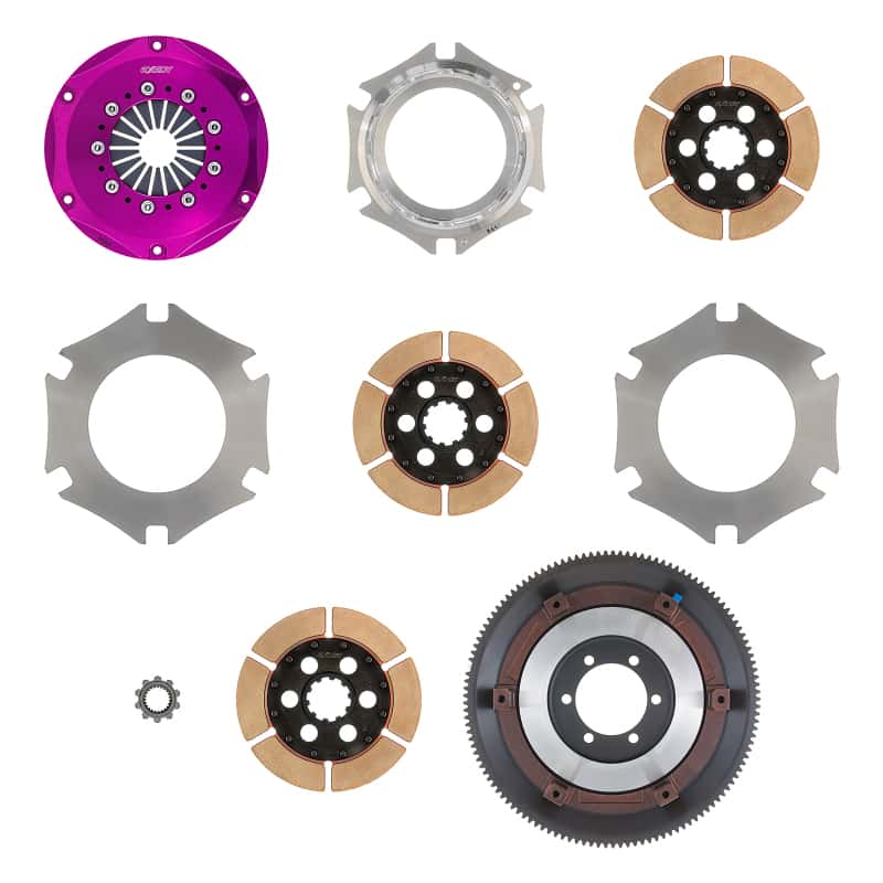Exedy — Exedy 1986-1989 Mazda RX-7 R2 Hyper Triple Cerametallic Clutch Rigid Disc Push Type Cover
Hyper Multi Series
Clutch Kit - view 3