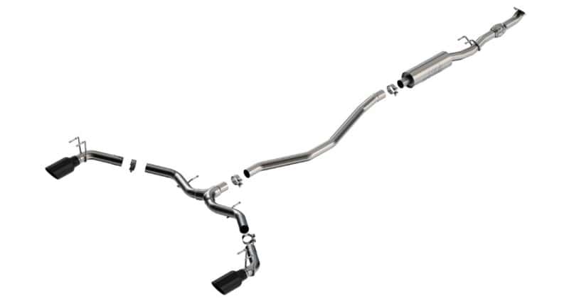 Borla — Borla 2023 Integra/22-23 Civic Si 1.5L 4 CYL. MT FWD 4DR 2.50in S-Type Catback Exhaust Black Chrome
Cat-Back System - view 2
