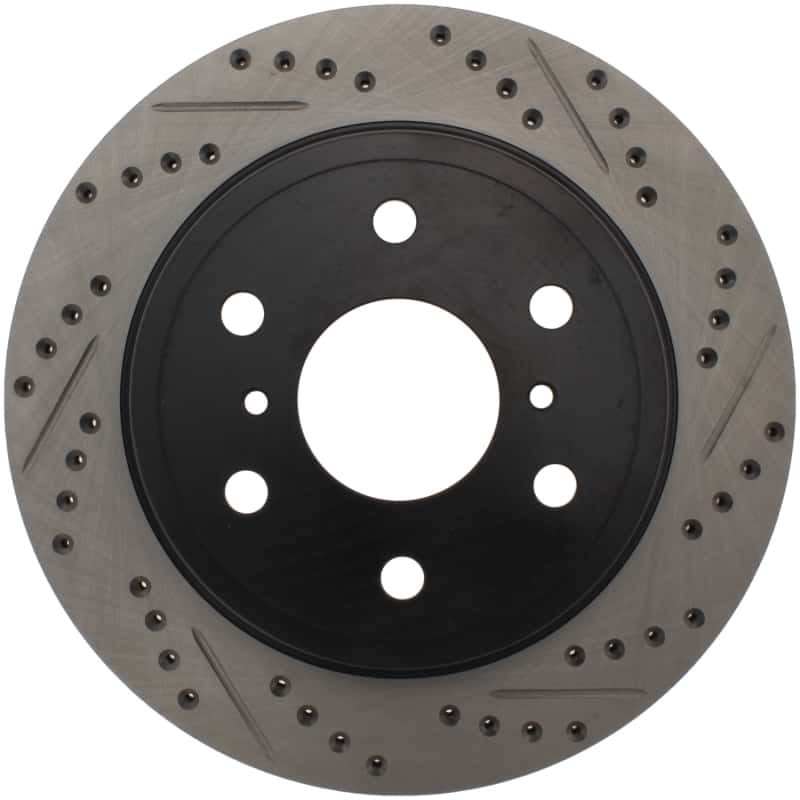 Stoptech — StopTech 07-10 GMC Sierra (w/ Rear Drum) / 07-09 GMC Yukon Rear Left Slotted & Drilled Rotor
Disc Brake Rotor
Slot/Drill Rotor - view 8