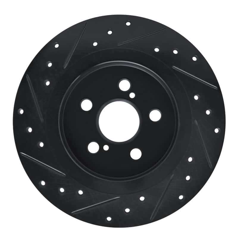 R1 Concepts — R1 11-17 Lexus CT200H Rear Right Drilled & Slotted Black Brake Rotor
R1 Brake Rotor Drill - view 5