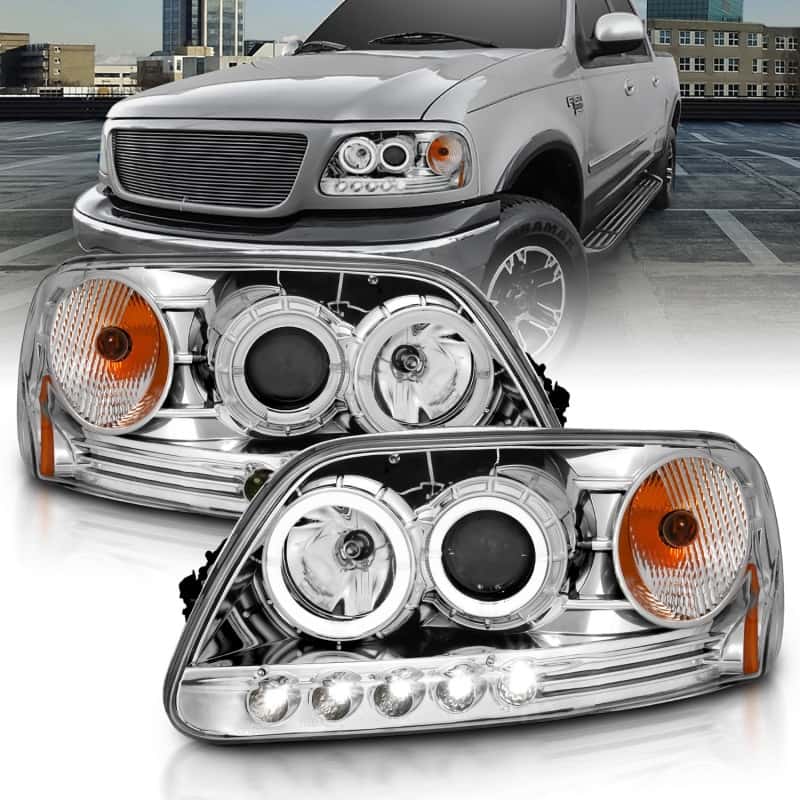 ANZO — ANZO 1997.5-2003 Ford F-150 Projector Headlights w/ Halo and LED Chrome 1pc
Head Light Set
HdLtSet - view 1