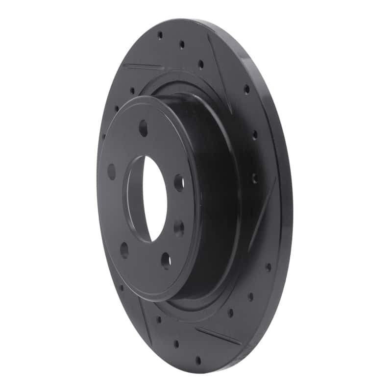 R1 Concepts — R1 11-19 Buick Verano Rear Right Drilled & Slotted Black Brake Rotor
R1 Brake Rotor Drill - view 2