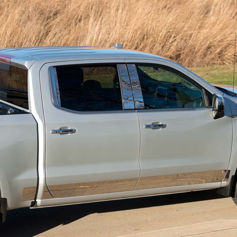 Putco — Putco 07-13 Silverado Crew Cab 6.5 Short Box - 6in Wide - 14pcs Stainless Steel Rocker Panels
Rocker Panel Molding - view 5