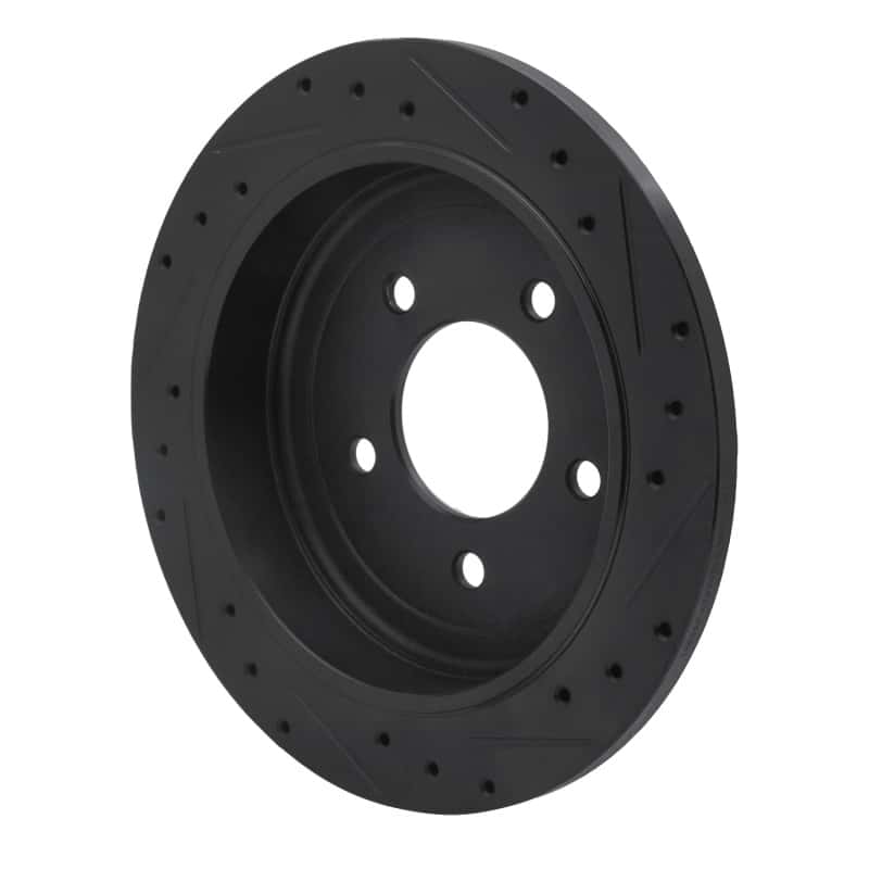 R1 Concepts — R1 97-04 Ford F-150 RWD Rear Left Drilled & Slotted Black Brake Rotor
R1 Brake Rotor Drill - view 4