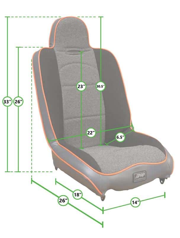 PRP Seats — PRP Daily Driver High Back Suspension Seat - view 5