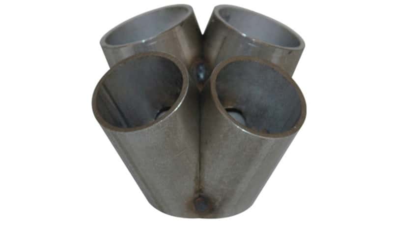 Vibrant — Vibrant 4 into 1 SS Turbo Mani Collector for T3 T3/T4 in Flange 48mm Pipe OD 3in tall 72mmx48mm out
SSMergeCol(T3/T4)4UP
Exhaust Collector
T3T4TurbInFlng4Up - view 1