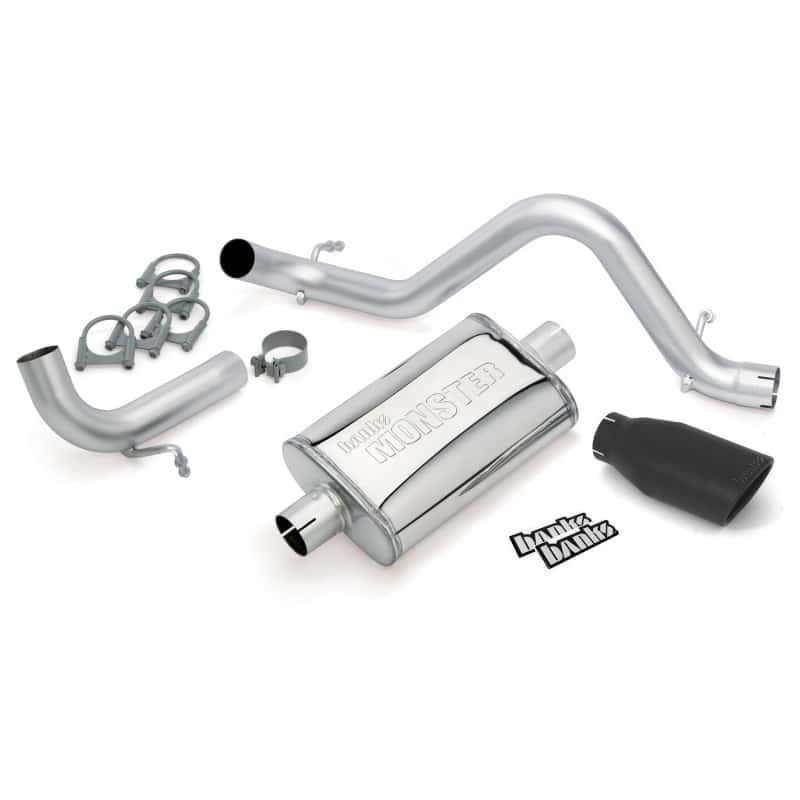Banks Power — Banks Power 12-15 Jeep 3.6L Wrangler (All) - 2dr Monster Exh Sys - SS Single Exh w/ Black Tip
Performance Exhausts
Monster Exhaust - view 2