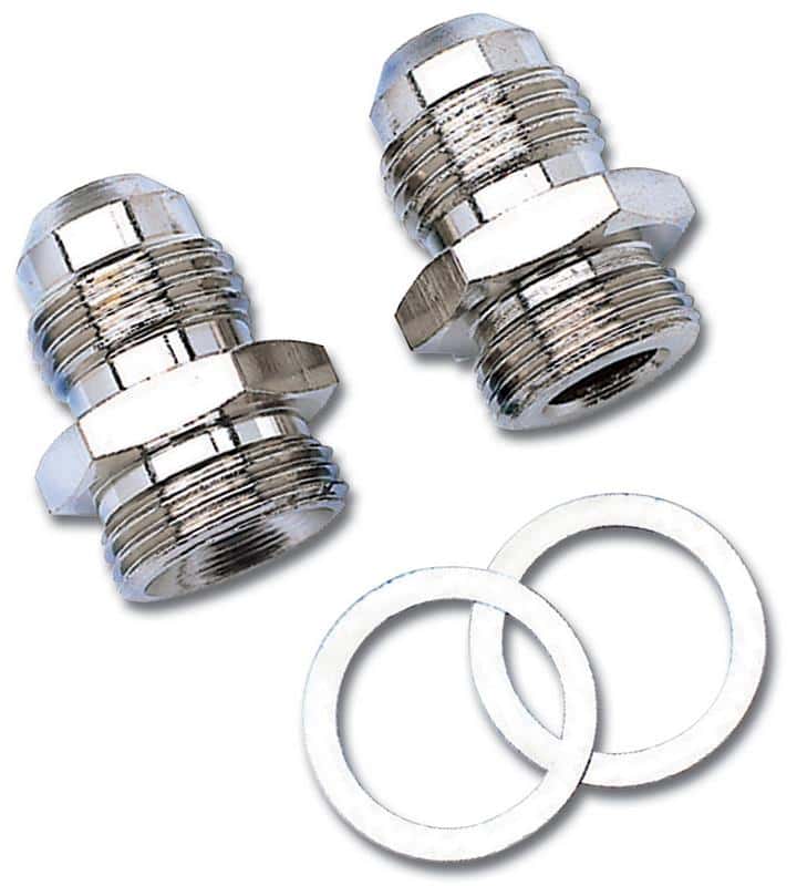 Russell — Russell Performance -6 AN Carb Adapter Fittings (2 pcs.) Zinc
CrbAdptFitting - view 3