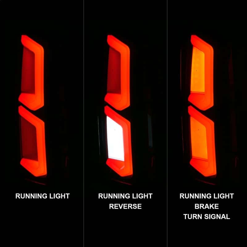 ANZO — ANZO 2015-2020 Chevrolet Tahoe LED Tail Lights w/ Light Bar Black Housing Smoke Lens
Tail Light Set - view 3