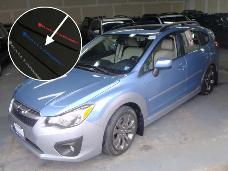 Rally Armor — Rally Armor 12-16 Subaru Impreza 4D/5D Black UR Mud Flap w/Blue Logo
Mud Flap - view 2