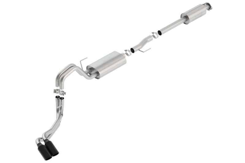 Borla — Borla 15-17 F-150 2.7L/ 3.5L EcoBoost/ 5.0L V8 4in. Tip Side Exit S-type Exhaust Black Chrome
Cat-Back System - view 2