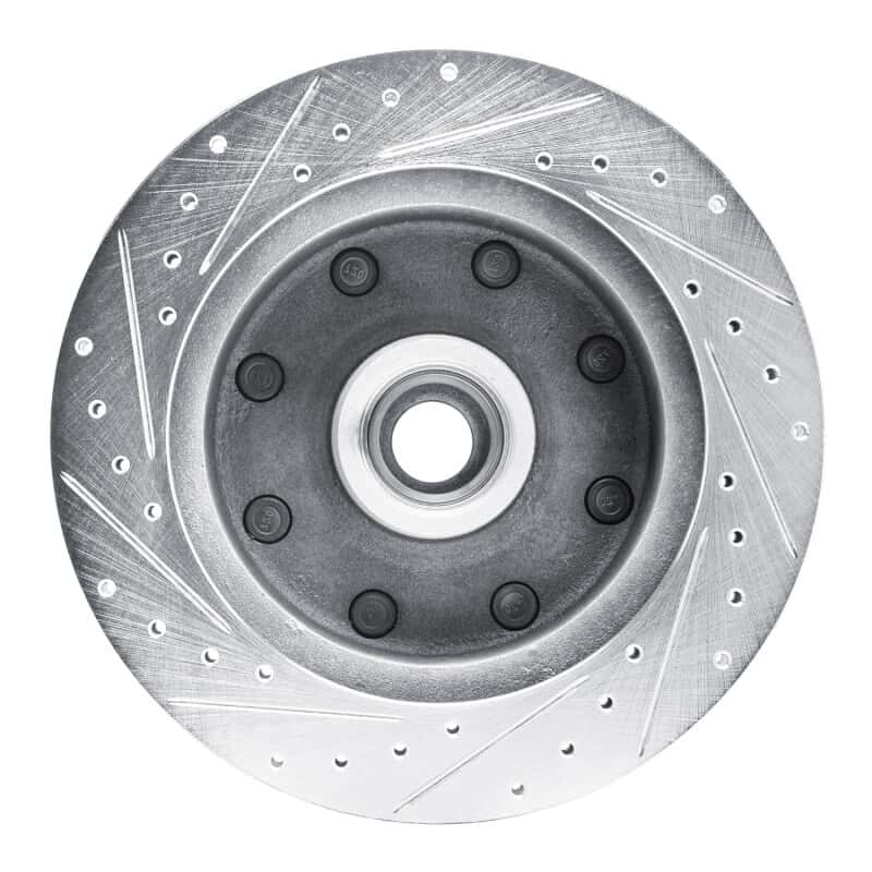 R1 Concepts — R1 73-77 Dodge B300 Van (71-74) / B300 (75-80) Front Right Drilled & Slotted Silver Brake Rotor
R1 Brake Rotor Drill - view 5