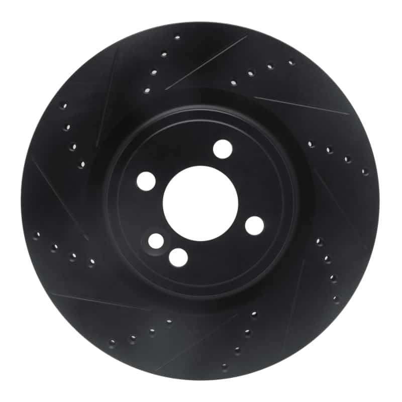 R1 Concepts — R1 09-14 Mini Cooper (Excl Clubman) Front Left Drilled & Slotted Black Brake Rotor
Disc Brake Rotor - view 1