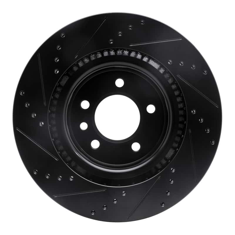 R1 Concepts — R1 05-09 Land Rover LR3 Front Right Drilled & Slotted Black Brake Rotor
R1 Brake Rotor Drill - view 5