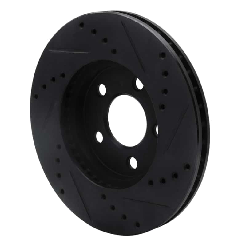 R1 Concepts — R1 00-05 Chrysler Neon Front Left Drilled & Slotted Black Brake Rotor
R1 Brake Rotor Drill - view 4