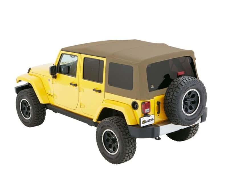Bestop — Bestop 07-18 Jeep Wrangler JK 4-Door Window Set (Pebble Beige Twill)
Window Set - view 1