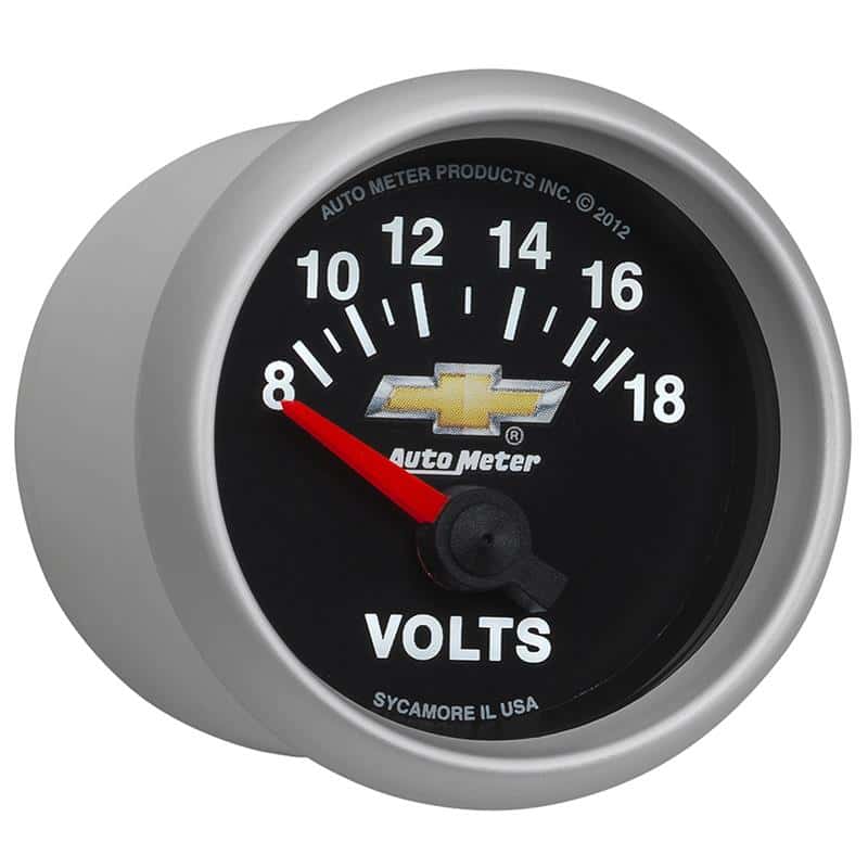 AutoMeter — AutoMeter Gauge Voltmeter 2-1/16in. 18V Electric Chevy Gold Bowtie
GA 2" VOLT 18V COPO - view 6