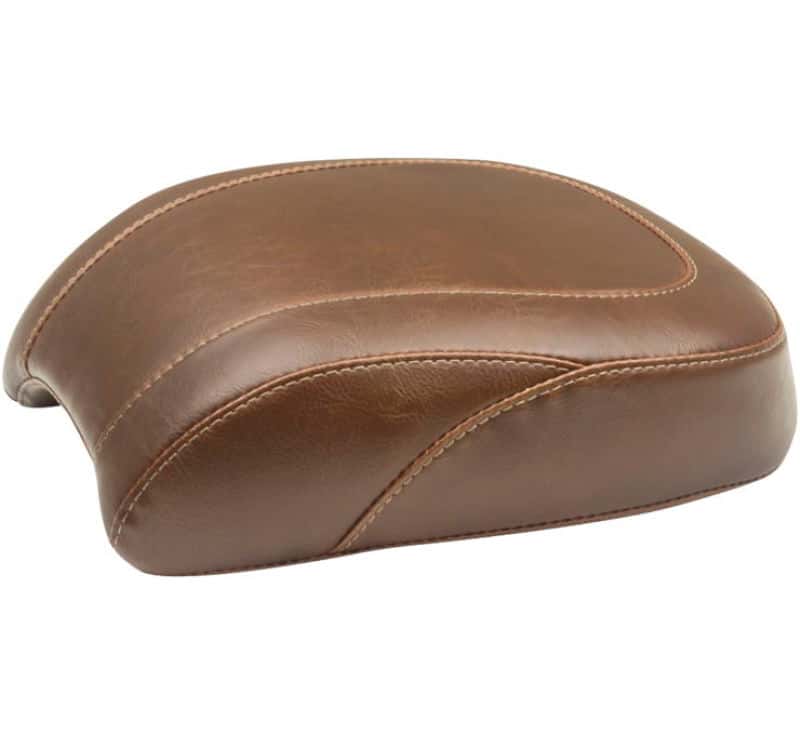 Mustang Motorcycle — Mustang 18-21 Harley Softail Slim Wide Tripper Passenger Seat - Brown - view 1