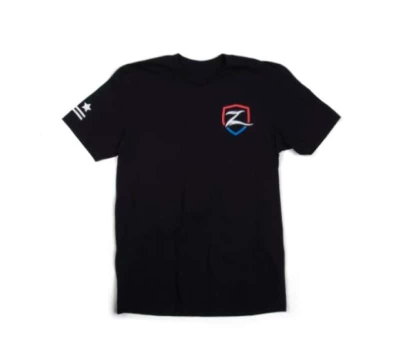 Zone Offroad — Zone Offroad Black Premium Cotton T-Shirt w/ Patriotic Zone Logos - Medium - view 2
