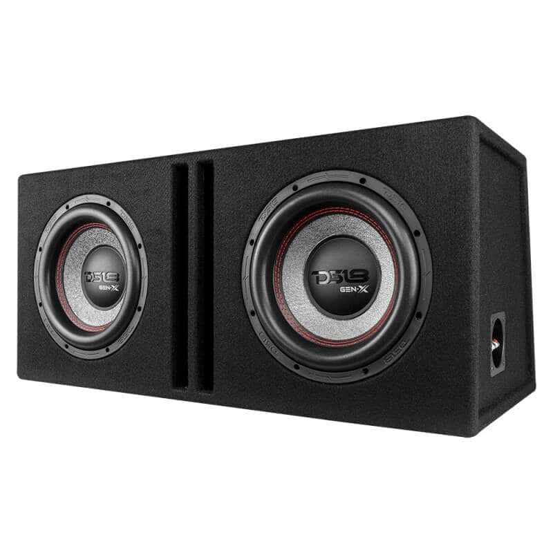 DS18 — DS18 Dual 10in Loaded 800 Watts RMS 2x GEN-X104D Ported Enclosure Speakers Included - view 4
