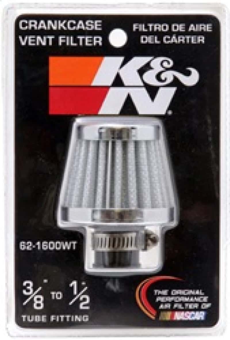 K&N Engineering — K&N 2in Base OD x .375in Flange ID x 1.75in H Rubber Base Crankcase Vent Filter - White
Vent Air Filter/Brea
Vent Air Filter - view 12