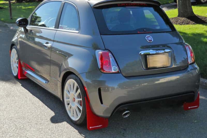 Rally Armor — Rally Armor 12-18 Fiat 500 Red Mud Flap w/White Logo
Mud Flap - view 2