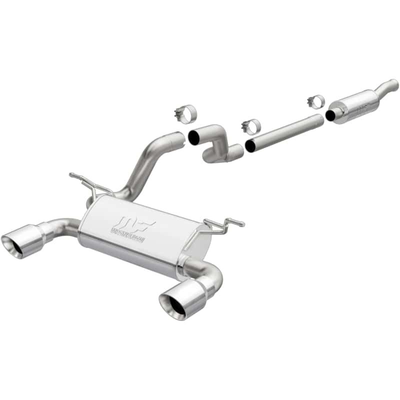 Magnaflow — MagnaFlow 2018 Jeep Wrangler L4-2.0L 3in 409SS Cat-Back Exhaust System w/Dual Split Rear Exit
Cat-Back - view 1