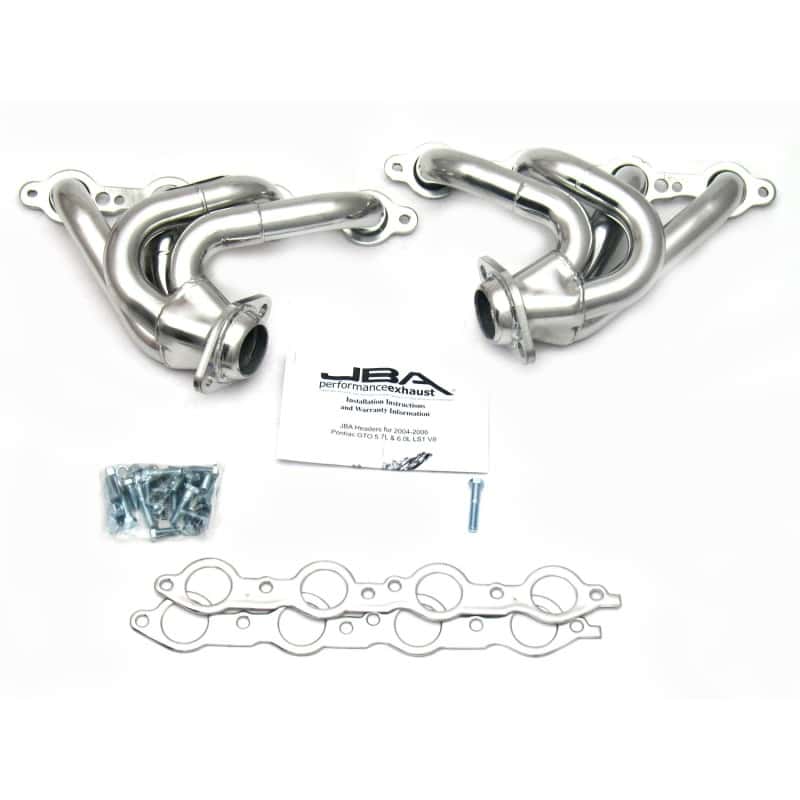 JBA — JBA 04-06 Pontiac GTO 5.7/6.0L LS 1-5/8in Primary Silver Ctd Cat4Ward Header
Exhaust Header - view 2