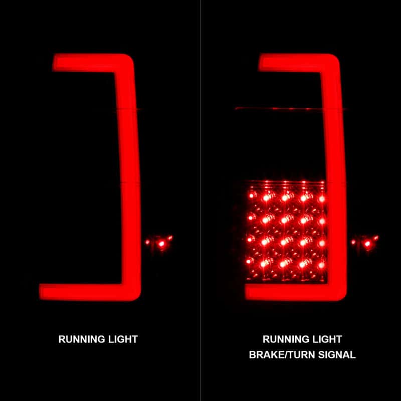 ANZO — ANZO 07-17 Ford Expedition LED Taillights w/ Light Bar Black Housing Clear Lens - view 9