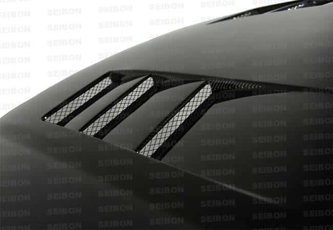 Seibon — Seibon 99-00 Honda Civic (EM1/EJ6/7/8/EK9) TS-Style Carbon Fiber Hood - view 7
