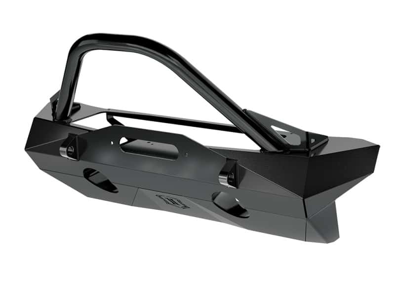 ICON — ICON 2018+ Jeep Wrangler JL / 2020+ Jeep Gladiator JT Pro Recessed Impact Front Bumper w/Bar & Tabs
FRONT BUMPER - view 1