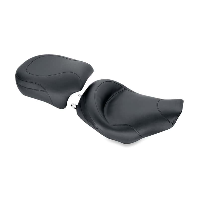 Mustang Motorcycle — Mustang 97-07 Harley Road King, 06-07 Street Glide, 00-05 Eagle Std Touring Solo Seat - Black - view 2