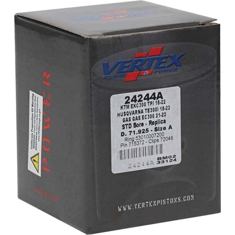 Vertex Pistons — Vertex Piston 2024 KTM 300 EXC 300cc Cast Replica Piston Kit - view 5
