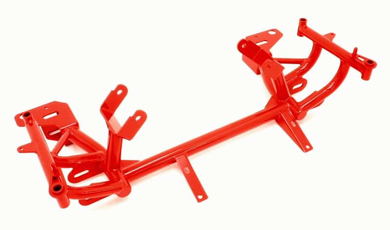 BMR Suspension — BMR 98-02 4th Gen F-Body K-Member w/ Turbo LS1 Motor Mounts and Pinto Rack Mounts - Red
K-member - view 1