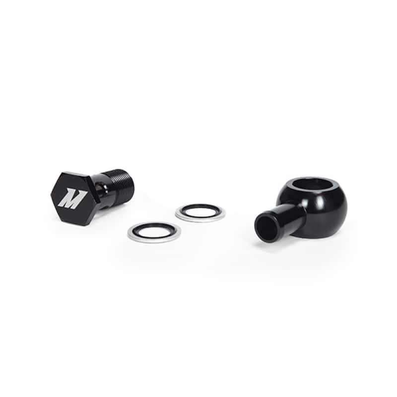 Mishimoto — Mishimoto M20 x 5/8 Straight Black Banjo Fitting w/ Bolt
Fitting - view 4