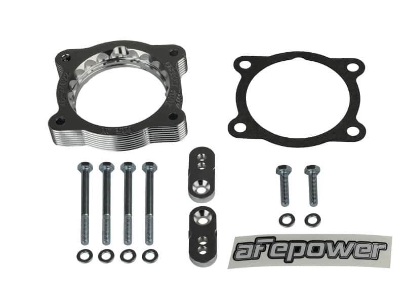 aFe — aFe 02-09 Chevrolet Trailblazer/ 02-09 GMC Envoy L6 4.2L Silver Bullet Throttle Body Spacer - Silver
Throttle Body Spacer - view 4