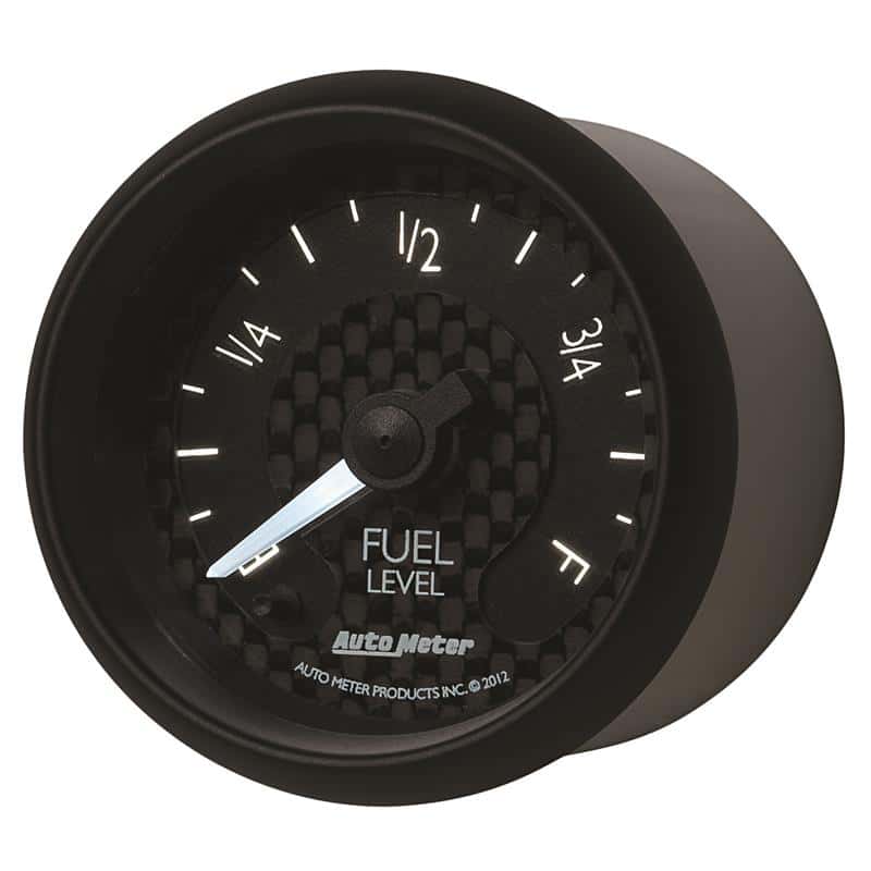 AutoMeter — Autometer GT Series 52mm Full Sweep Electronic 0-280 ohm Fuel Level Programmable Empty-Full Range
2-1/16" FUEL LEVEL, - view 3