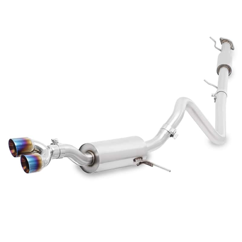 Mishimoto — Mishimoto 14-16 Ford Fiesta ST 1.6L 2.5in Stainless Steel Resonated Cat-Back Exhaust w/ Burnt Ti - view 2