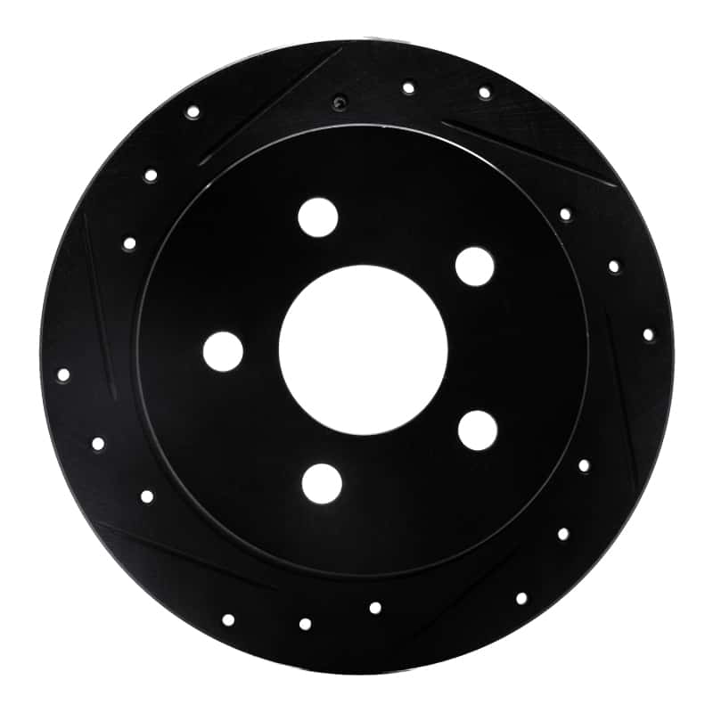 R1 Concepts — R1 97-05 Buick Century Rear Left Drilled & Slotted Black Brake Rotor
R1 Brake Rotor Drill - view 1