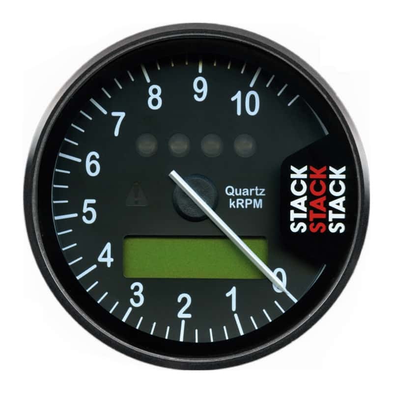AutoMeter — Autometer Stack Display Tachometer 0-10.75K RPM - Black
Dsp Tach B 10.75kRPM - view 1