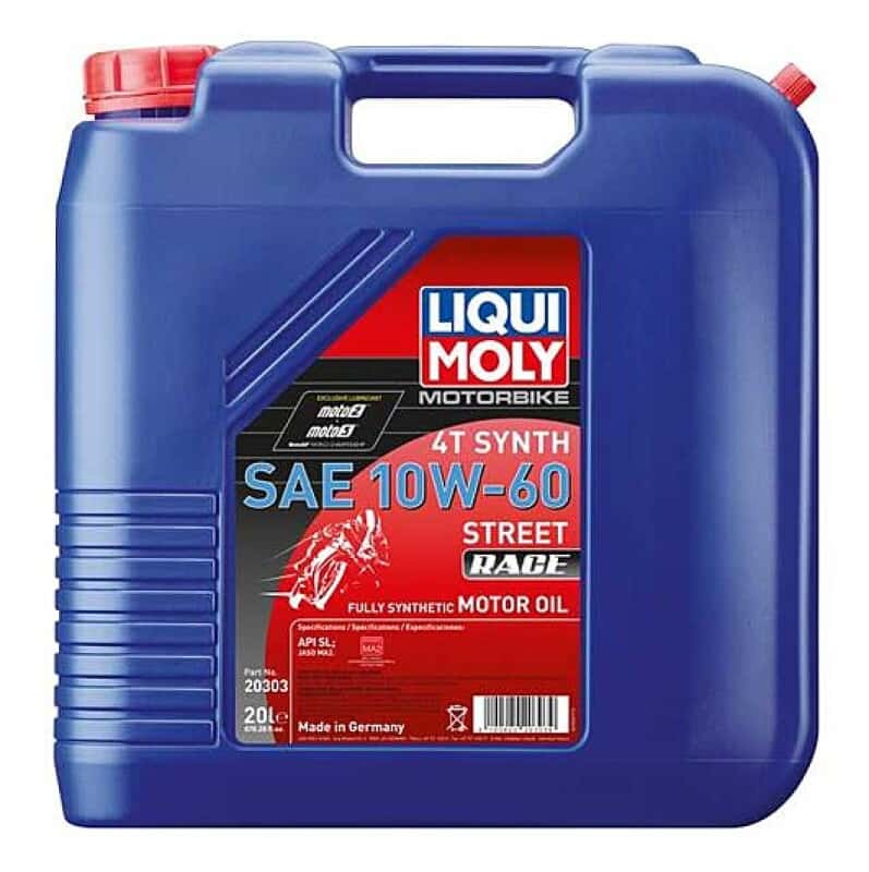 LIQUI MOLY — LIQUI MOLY 20L Motorbike 4T Synth SAE 10W60 Street Race - view 2